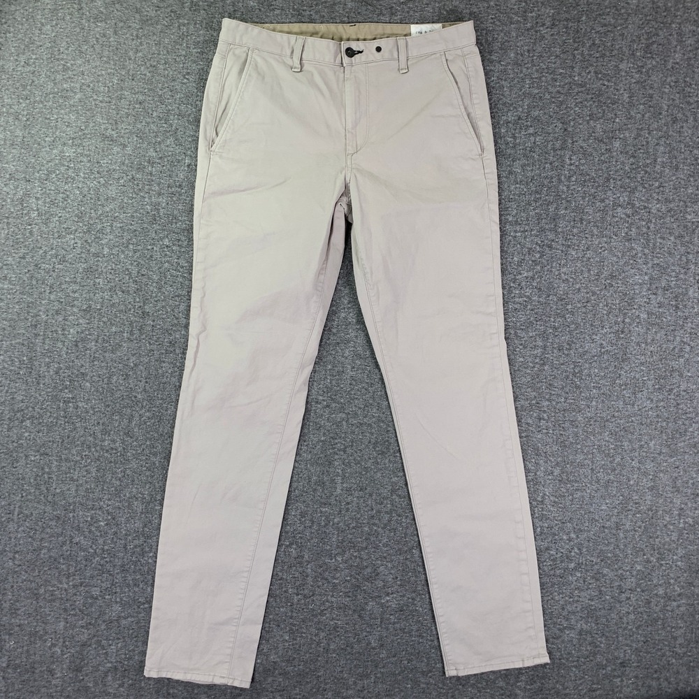 Rag & Bone Chino Pants Men 33x32 Gray Workwear Modern Old Money